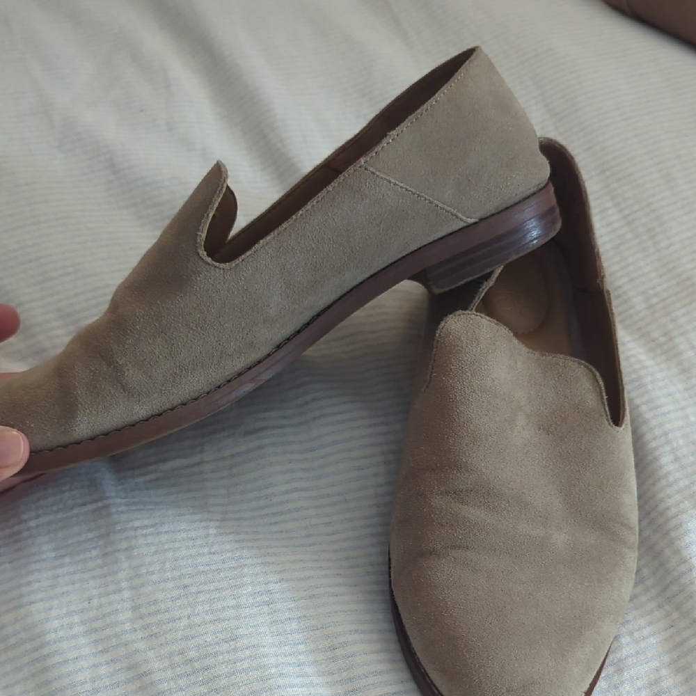 Tan Suede Loafers